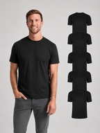 Crew Neck (5-pack) Black - Men's T-Shirts