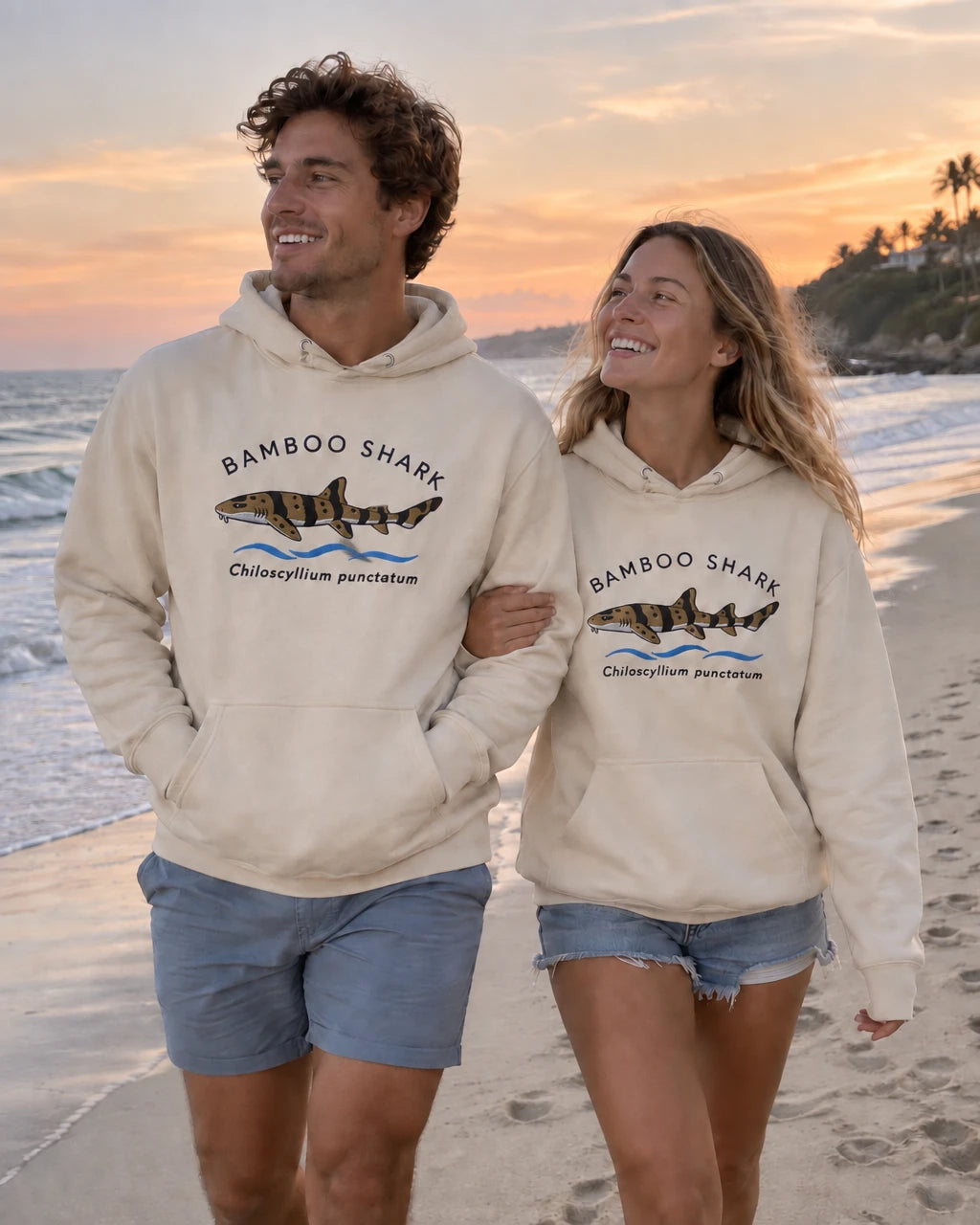 Bamboo Shark - Embroidered Kimara Coast Hoodie
