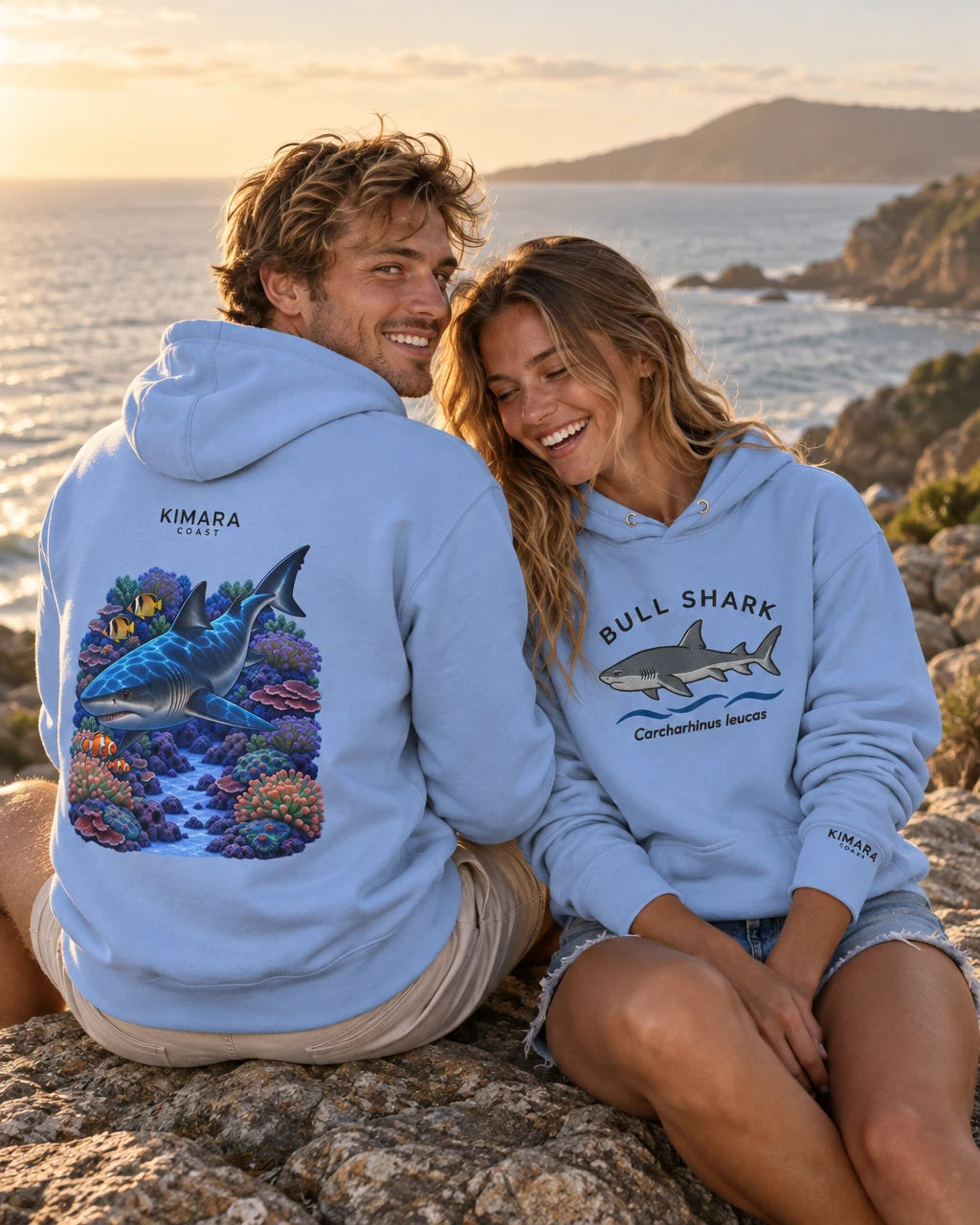 Bull Shark - Embroidered Kimara Coast Hoodie