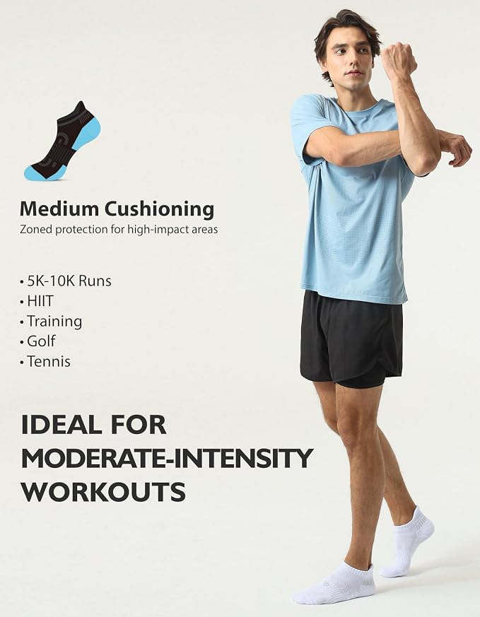 Cushioned Ankle Socks (6-pack)