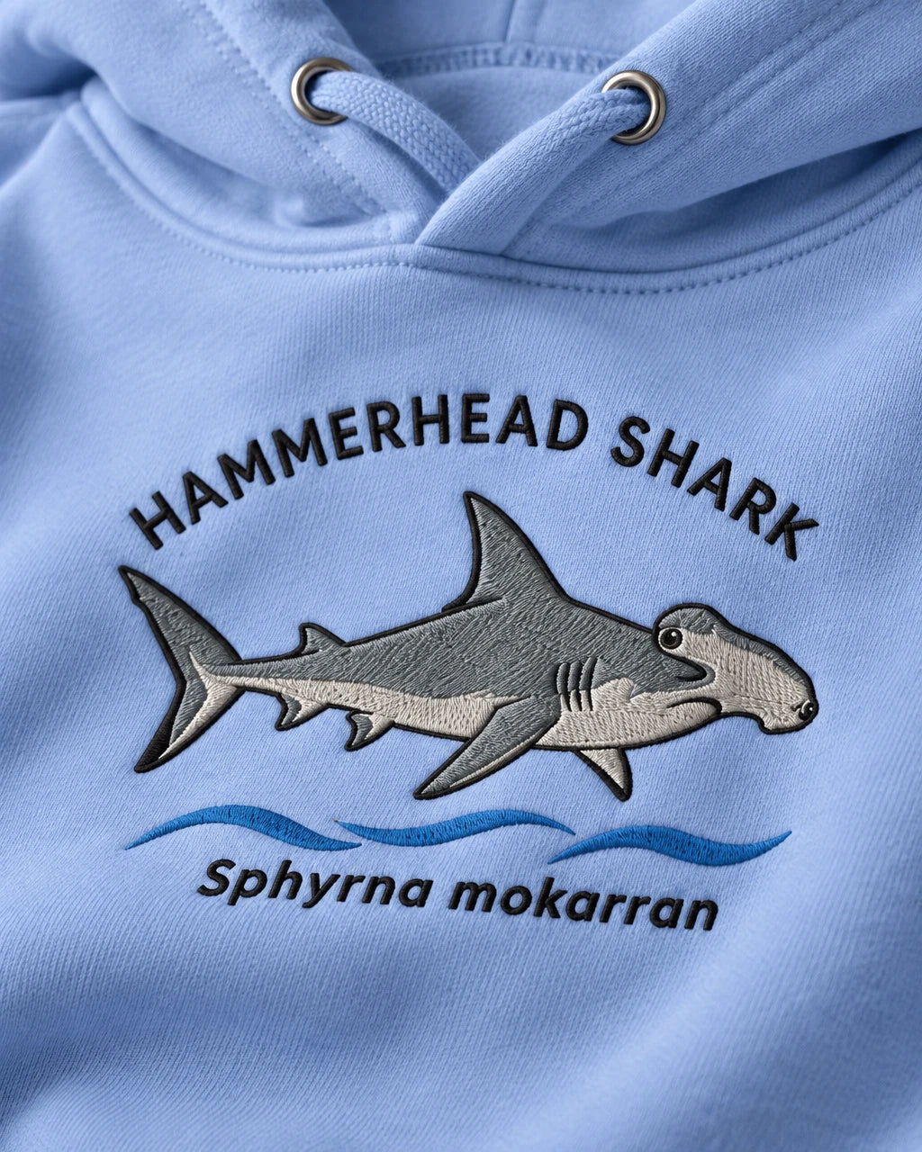 Hammerhead Shark - Embroidered Kimara Coast Hoodie