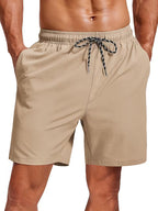 Khaki Drawstring Trunks