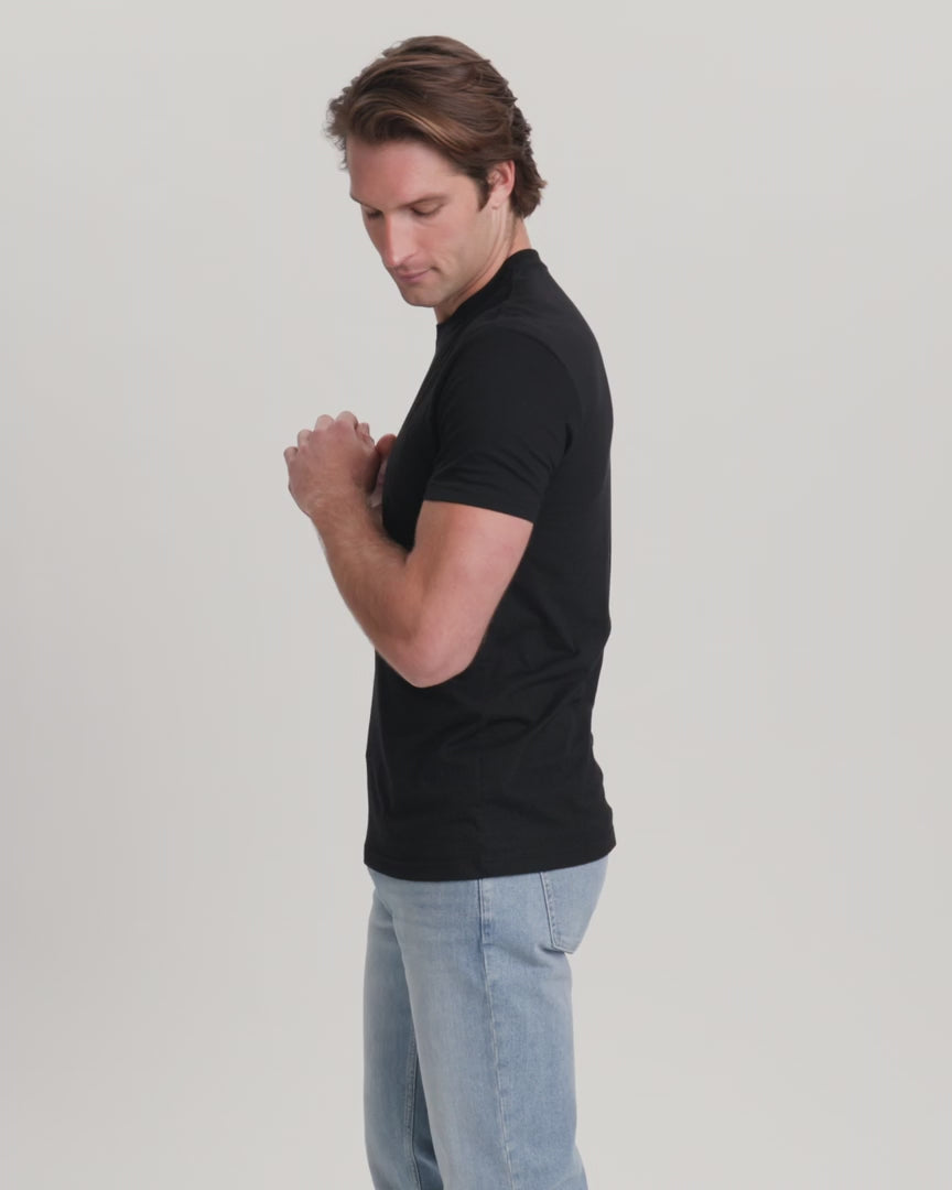 Crew Neck (5-pack) Black - Men's T-Shirts